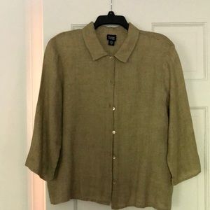 Eileen Fisher linen top - size M